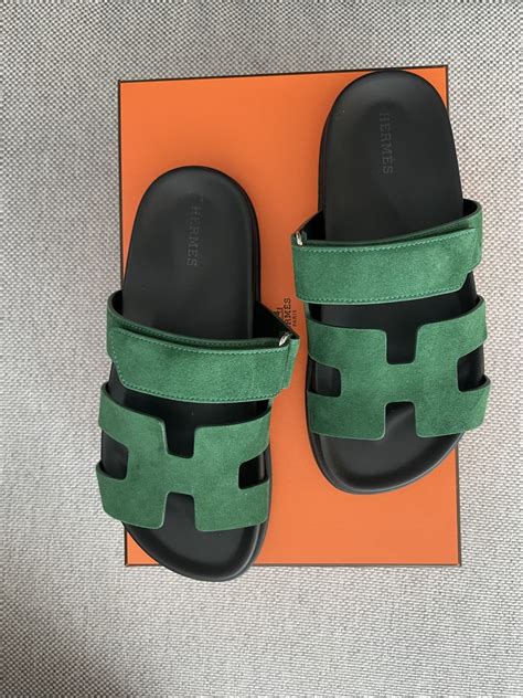 hermes green sandal|Hermes buckle sandals.